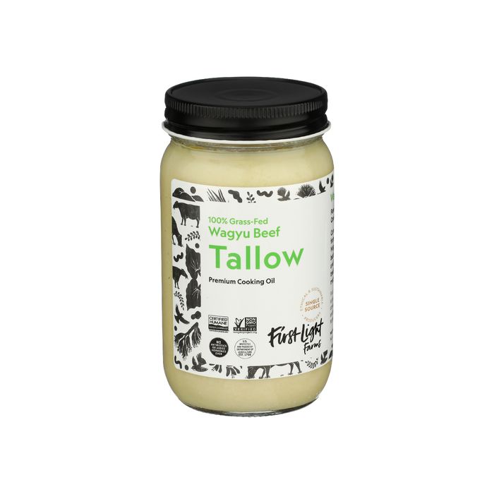 FIRST LIGHT: 100 Percent Grass Fed Wagyu Beef Tallow, 14 oz