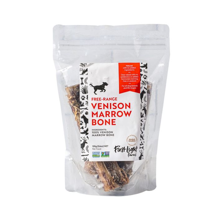 FIRST LIGHT: Venison Marrow Bone For Dogs, 5.6 oz
