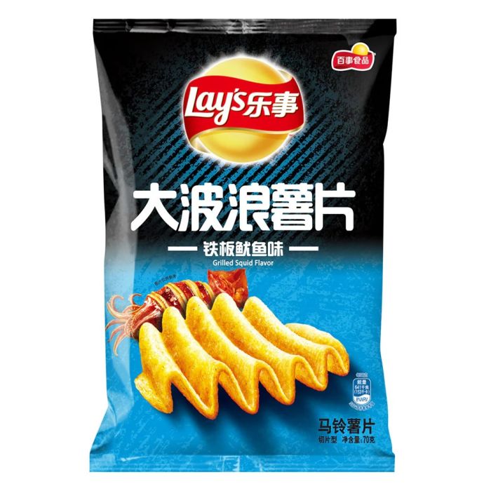 LAYS: Grilled Squid Potato Chips, 2.47 oz