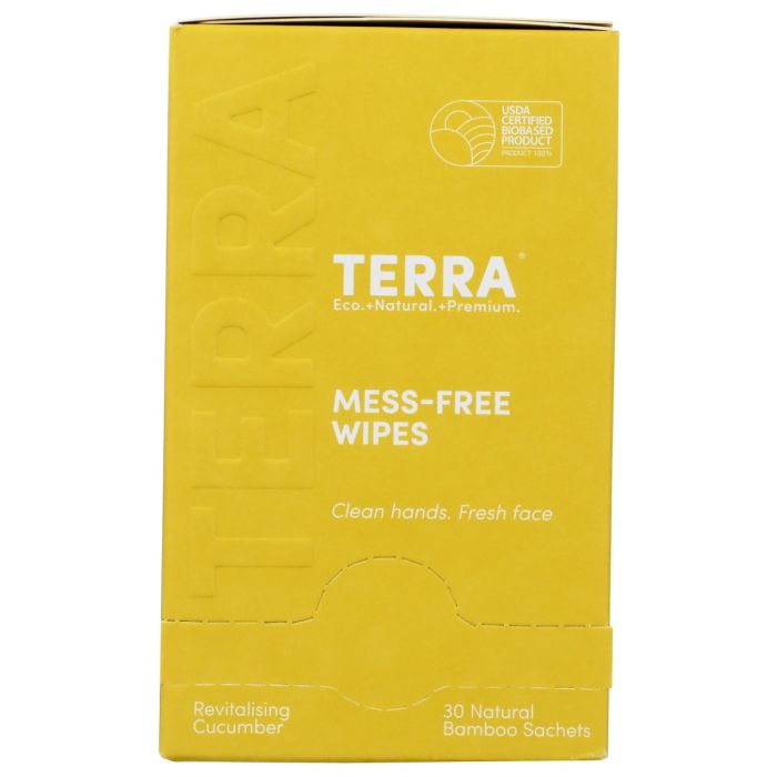 TERRA ORGANICS: Mess-Free Wipes, 30 ea