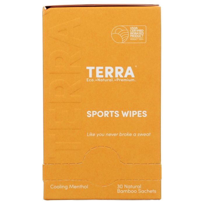 TERRA ORGANICS: Sports Wipes, 30 ea