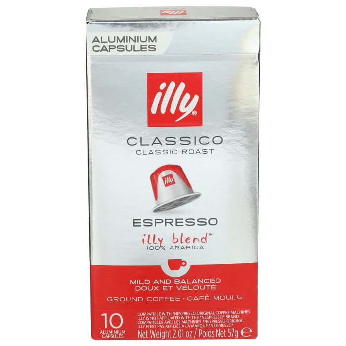 ILLYCAFFE: Espresso Capsules Classico Medium Roast Coffee, 2.1 oz