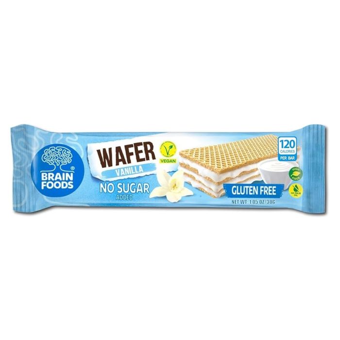 BRAIN FOODS: Vanilla Protein Wafer, 1.05 oz