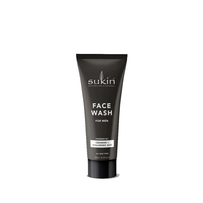 SUKIN: Mens Face Wash, 4.23 fo