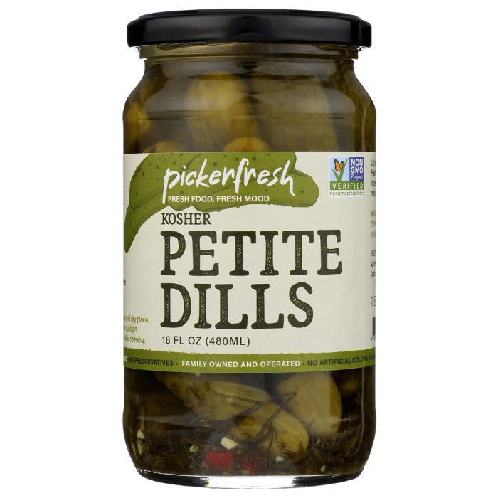 PICKERFRESH: Pickle Dill Kosher Petite, 16 oz