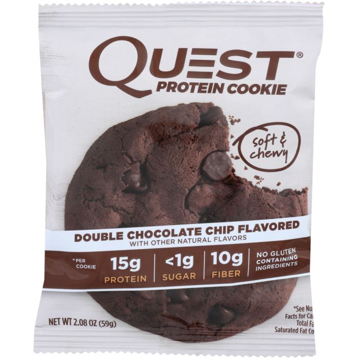 QUEST: Bar Cookie Double Chocolate Chip, 2.08 oz
