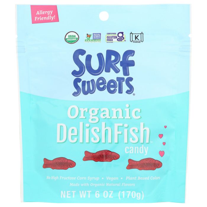 SURF SWEETS: Organic DelishFish Candy, 6 oz