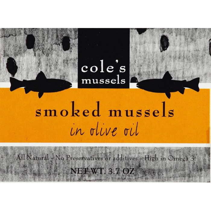 COLES: Mussels Smoked in Olive Oil, 3.7 oz