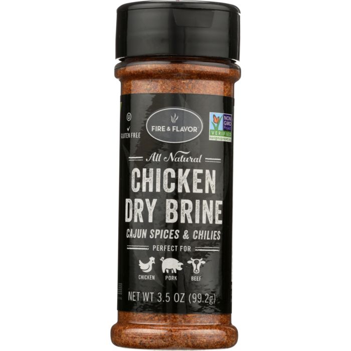 FIRE & FLAVOR: Brine Dry Cajun Chicken, 3.5 oz