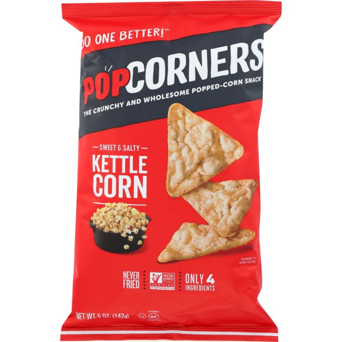 POPCORNERS: Popped Corn Chips Gluten Free Kettle, 5 oz