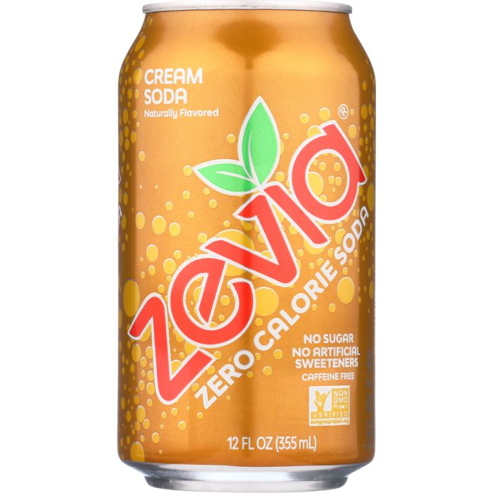 ZEVIA: All Natural Zero Calorie Cream Soda 6-12 fl oz, 72 fl oz
