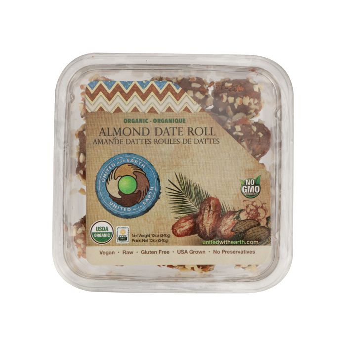 UNITED WITH EARTH: Organic Almond Roll Dates, 12 oz