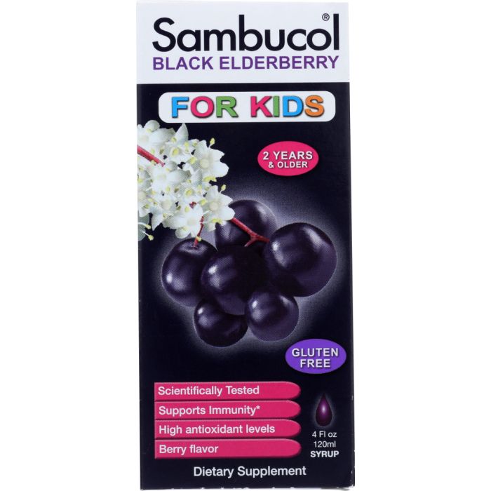 SAMBUCOL: Syrup Black Elderberry for Kids, 4 oz