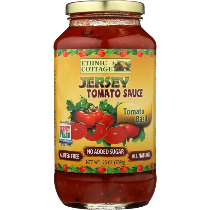 ETHNIC COTTAGE: Sauce Tomato Basil, 25 oz