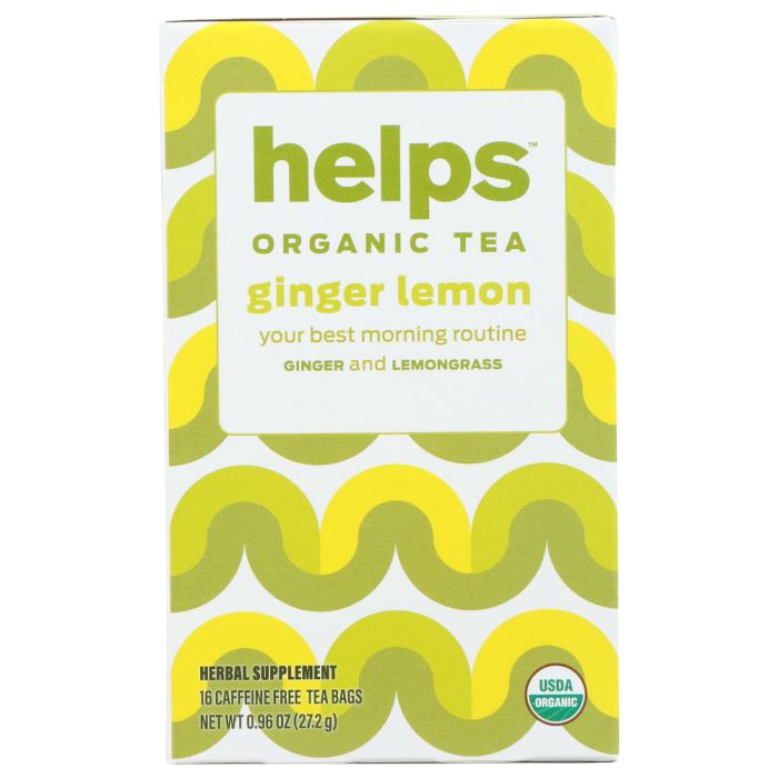 HELPS: Organic Tea Ginger Lemon, 16 bg