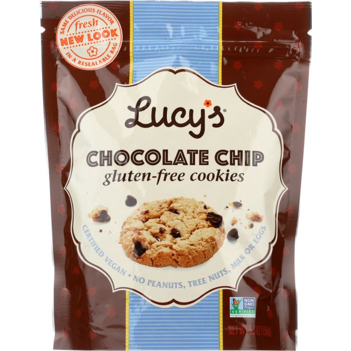LUCY'S: Gluten Free Chocolate Chip Cookies, 5.5 Oz