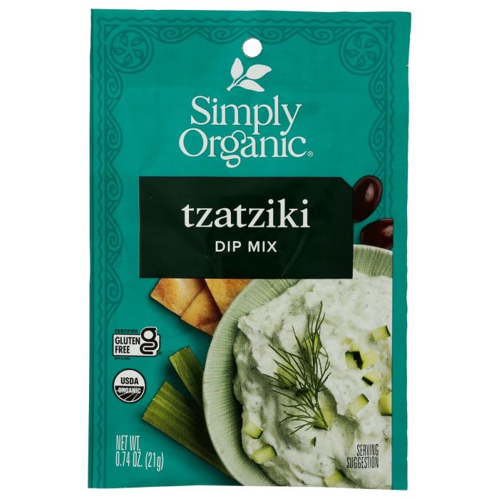 SIMPLY ORGANIC: Organic Tzatziki Dip Mix, 0.74 oz