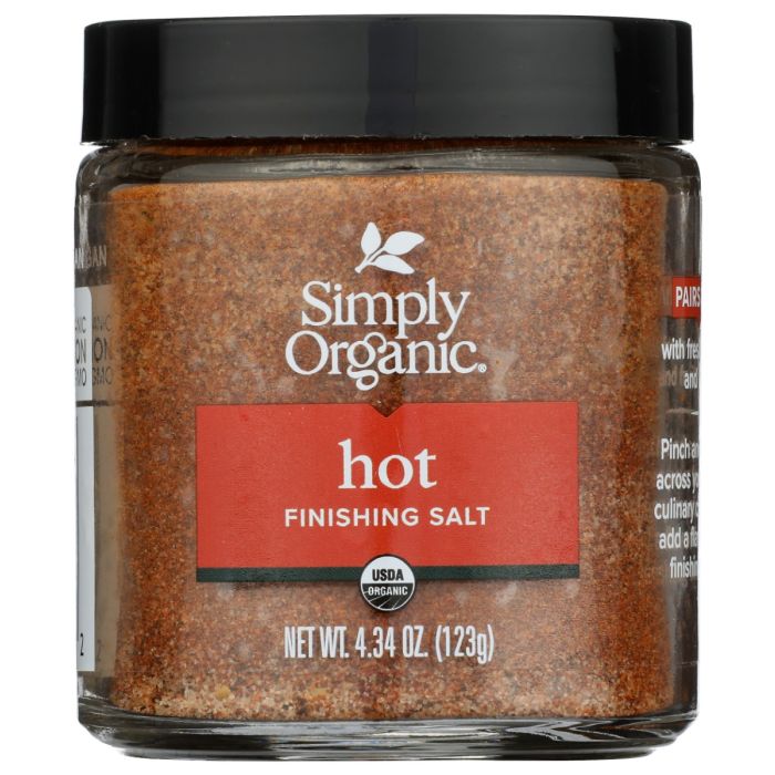 SIMPLY ORGANIC: Hot FInishing Salt, 4.34 oz