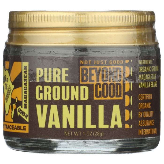 BEYOND GOOD: Organic Pure Ground Vanilla Powder, 1 oz