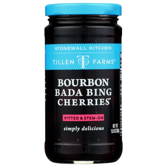 TILLEN FARMS: Bourbon Bada Bing Cherries, 13.5 oz
