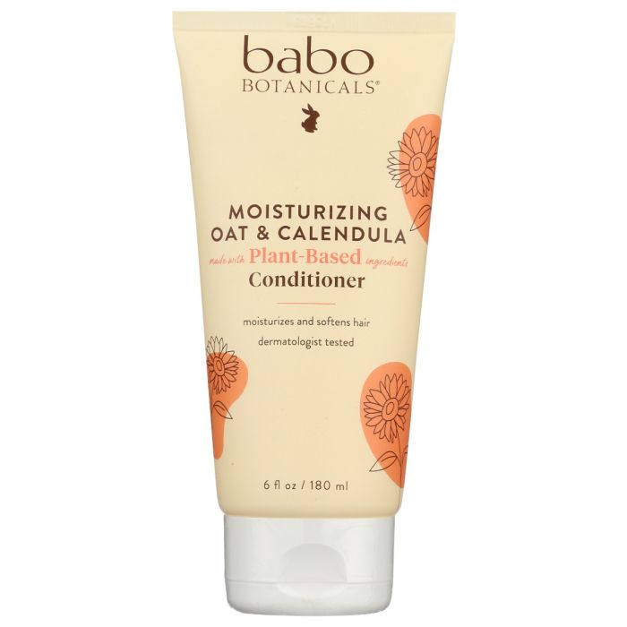 BABO BOTANICALS: Moisturizing Oat and Calendula Conditioner, 6 oz