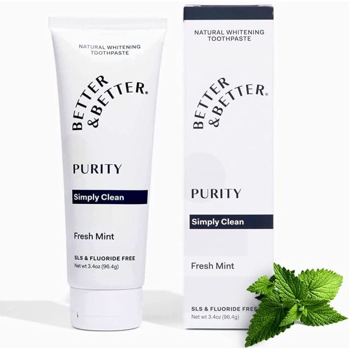 BETTER AND BETTER: Toothpaste Purity Single, 3.4 oz
