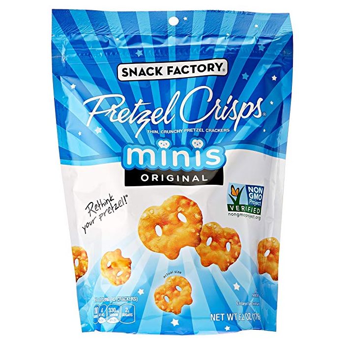 SNACK FACTORY: Pretzel Crisp Mini Original, 6.2 oz