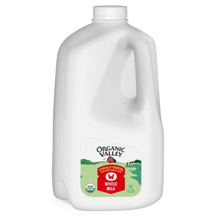 ORGANIC VALLEY: Organic Whole Milk, 128 oz