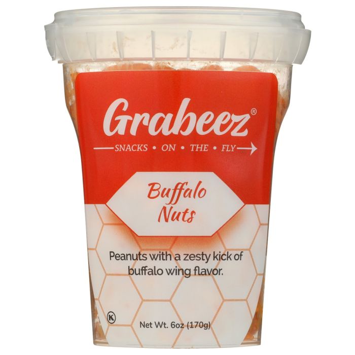 GRABEEZ SNACK CUPS: Snack Cup Nuts Buffalo, 6 oz