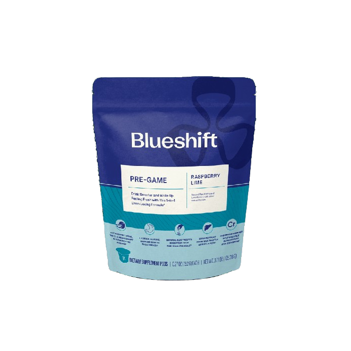 BLUESHIFT NUTRITION: Pre Game Raspberry Lime 14Ct, 3.71 oz