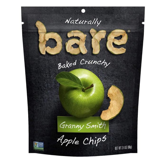 BARE FRUIT: Granny Smith Apple Chips, 3.4 oz