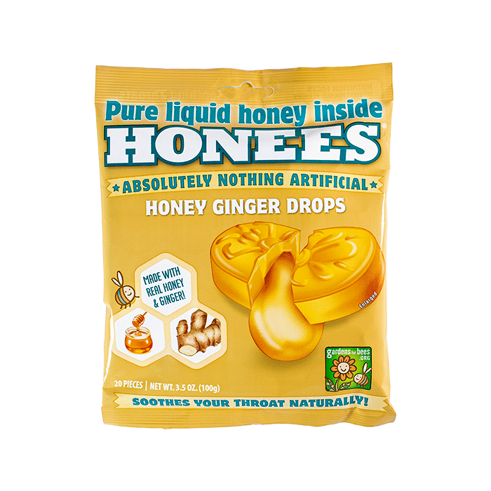 HONEES: Honey Ginger Drops, 3.5 oz