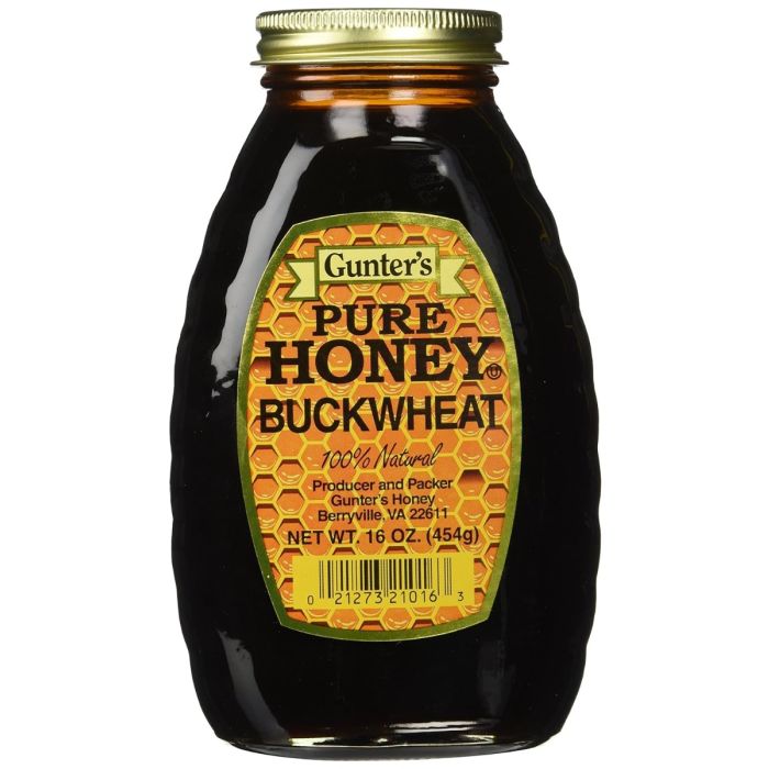 GUNTERS: Pure Honey Buckwheat, 16 oz