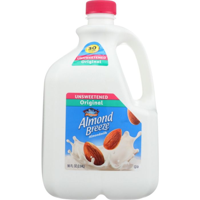 BLUE DIAMOND: Almond Breeze Unsweetened Original Almondmilk, 96 oz