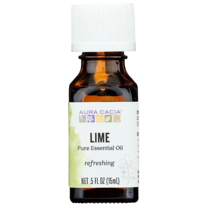 AURA CACIA: Refreshing Lime Essential Oil, 0.5 oz