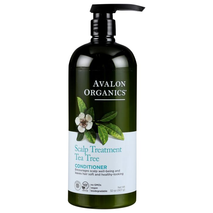 AVALON ORGANICS: Scalp Treatment Tea Tree Conditioner, 32 oz