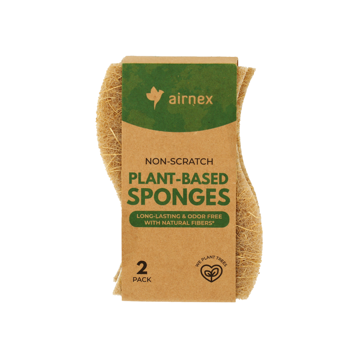 AIRNEX: Plant Based S Shape Sponges, 2 pk