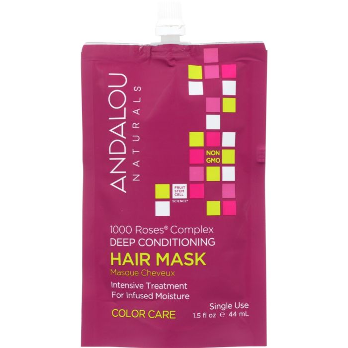 ANDALOU NATURALS: 1000 Roses Complex Color Care Hair Mask, 1.5 oz