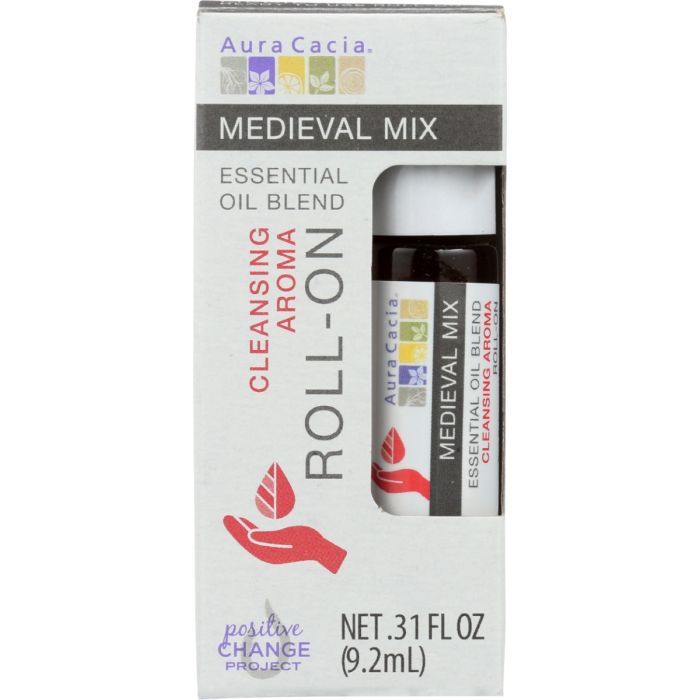 AURA CACIA: Medieval Roll On Essential Oil, 0.31 oz