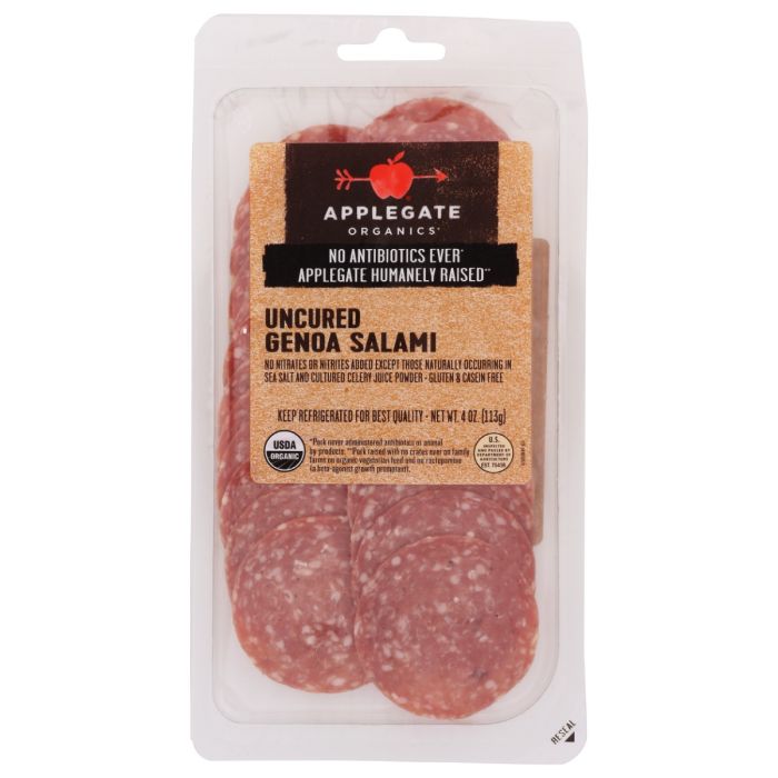 APPLEGATE: Organics Uncured Genoa Salami, 4 oz