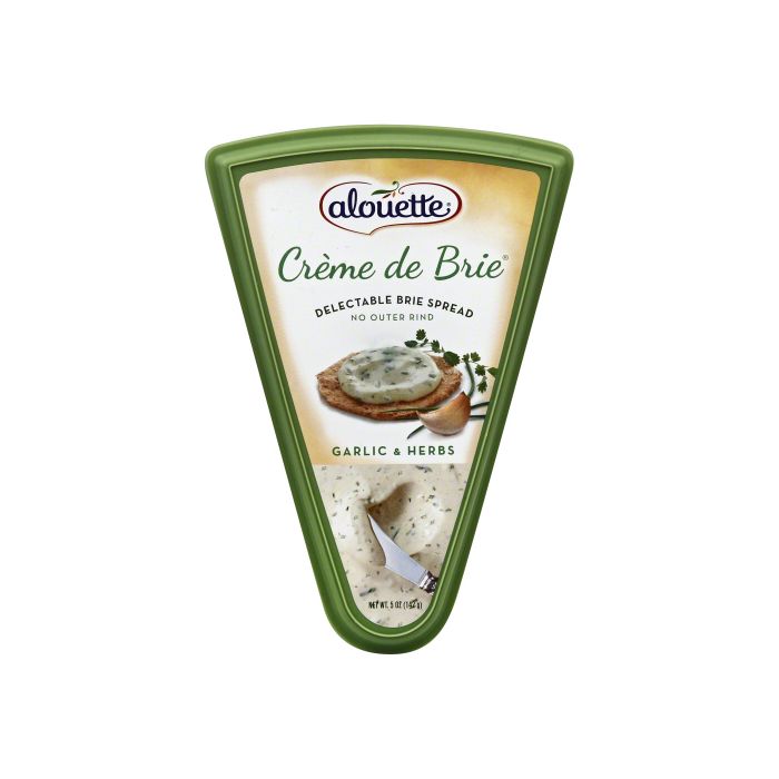 ALOUETTE: Creme De Brie Garlic and Herbs, 6.5 oz