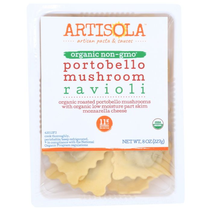 ARISTOLA: Organic Portobello Mushroom Ravioli, 8 oz