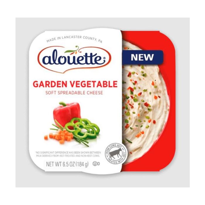 ALOUETTE: Garden Vegetable Soft Spreadable Cheese, 6.5 oz