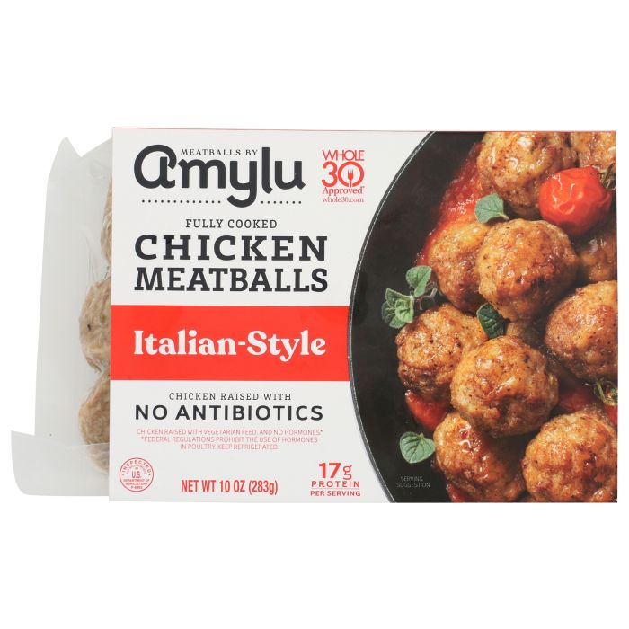 AMYLU FOODS: Italian Style Chicken Meatballs, 10 oz