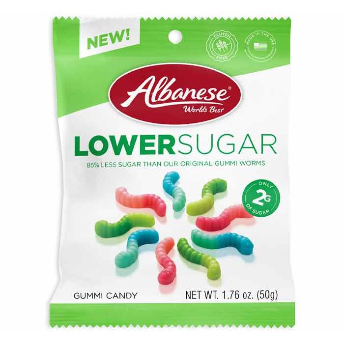 ALBANESE: Lower Sugar Mini Gummi Worms, 1.76 oz