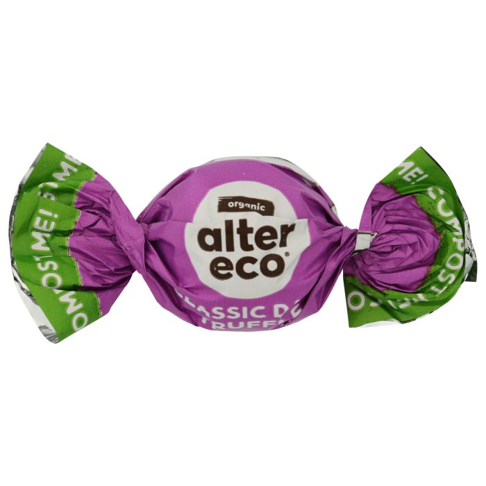 ALTER ECO: Classic Dark Truffles Organic Dark Chocolate, 0.42 oz
