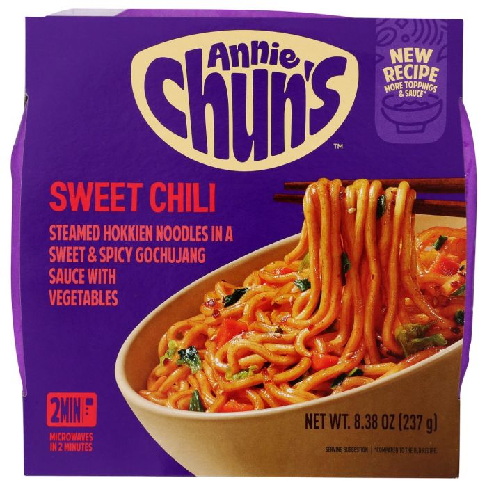 ANNIE CHUNS: Sweet Chili Noodle Bowl, 8.38 oz