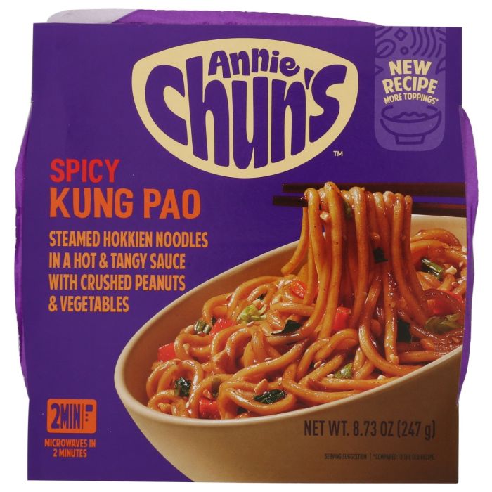 ANNIE CHUNS: Spicy Kung Pao Noodle Bowl, 8.73 oz