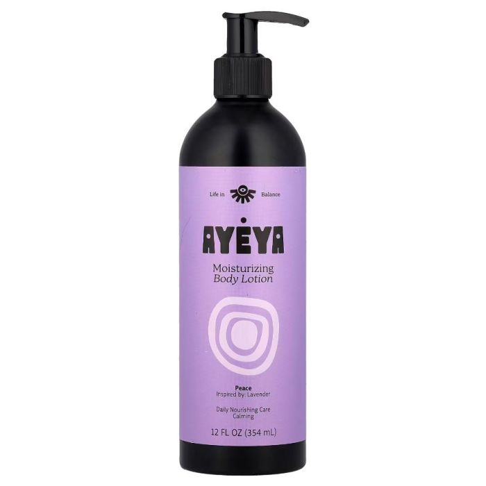AYEYA: Peace Moisturizing Body Lotion, 12 fo