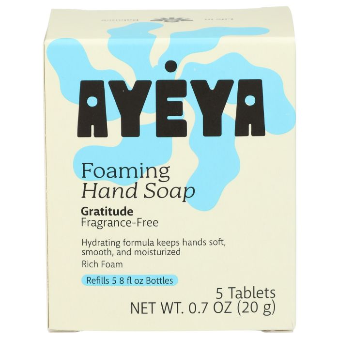 AYEYA: Gratitude Foaming Hand Soap Refill Fragrance Free, 5 tb